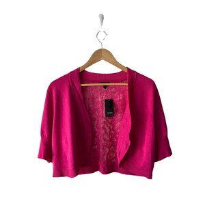 Torrid Women's Plus Size Pink Floral Lace Cardigan, New with Tags